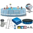 Kép 1/2 - Vízforgatós medence szett, fémvázas 457x122 cm INTEX PRISM FRAME POOL 26726-Sportsarok